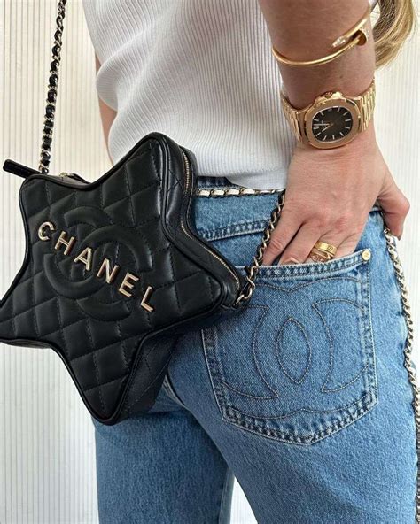 chanel straw bag black|star shaped chanel bag.